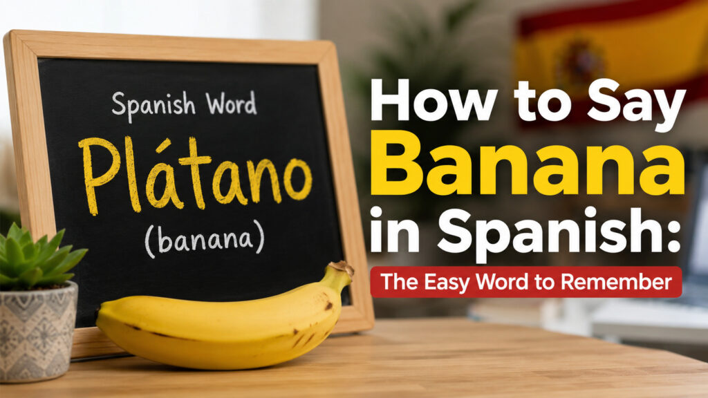 How to Say Banana in Spanish