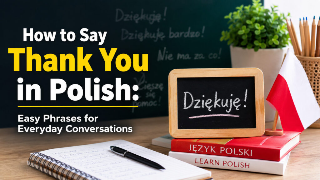 How to Say Thank You in Polish