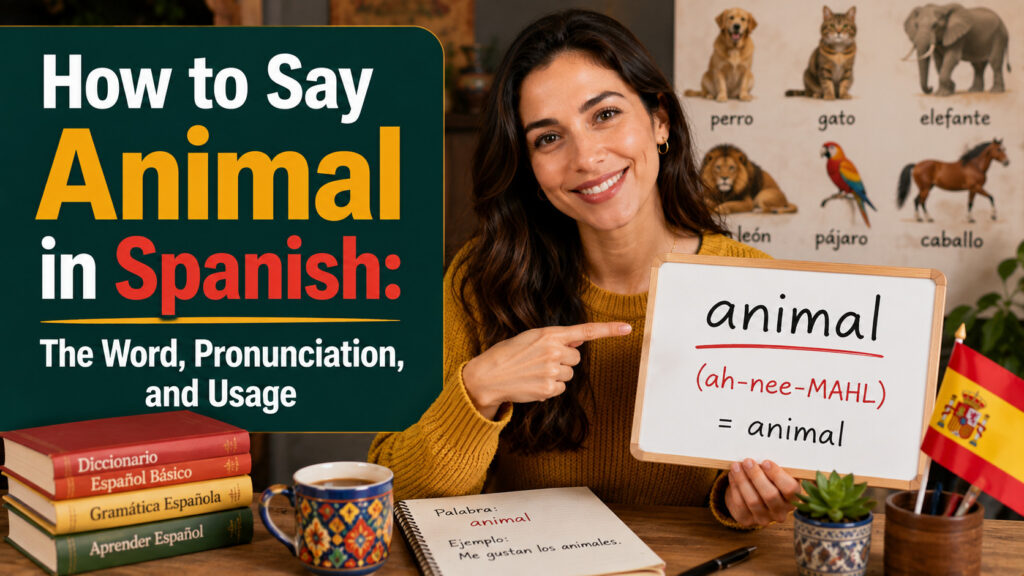 How to Say Animal in Spanish