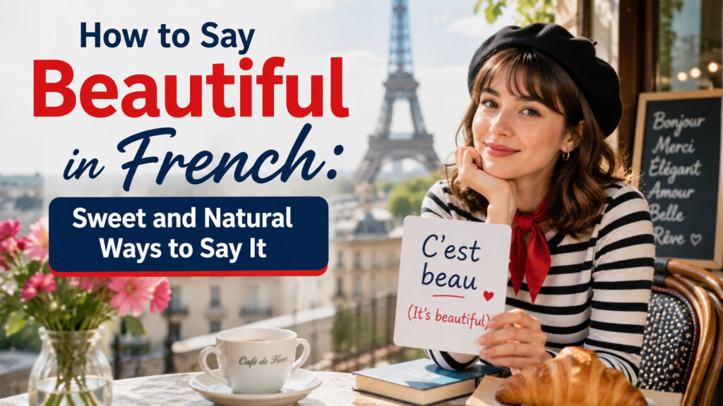 How to Say Beautiful in French