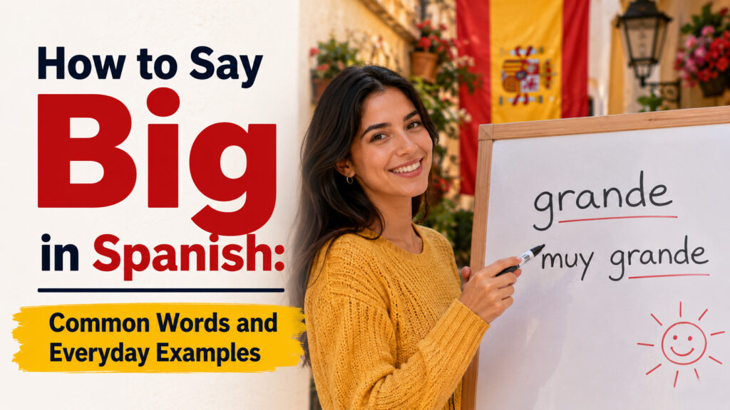 How to Say Big in Spanish