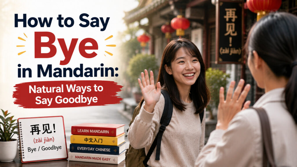 How to Say Bye in Mandarin