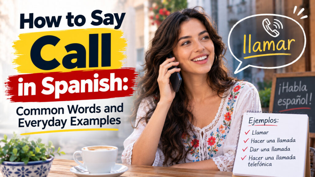 How to Say Call in Spanish