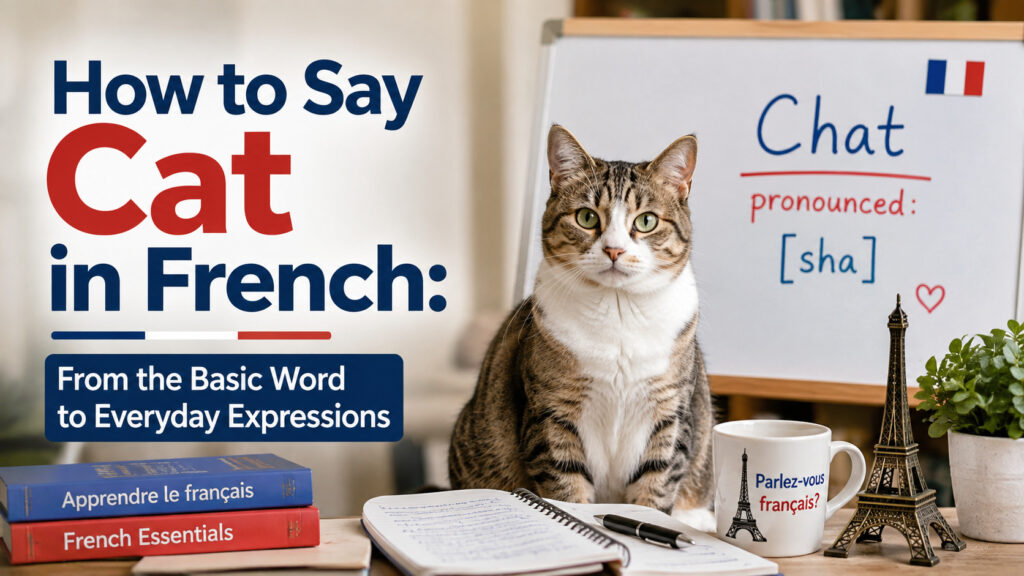 How to Say Cat in French