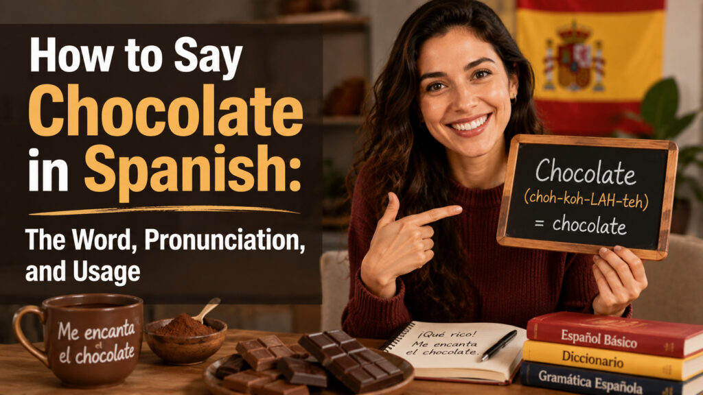 How to Say Chocolate in Spanish