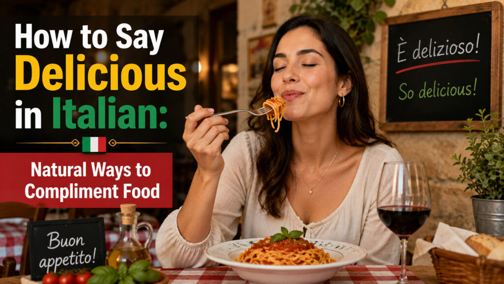How to Say Delicious in Italian