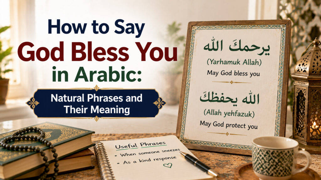 How to Say God Bless You in Arabic
