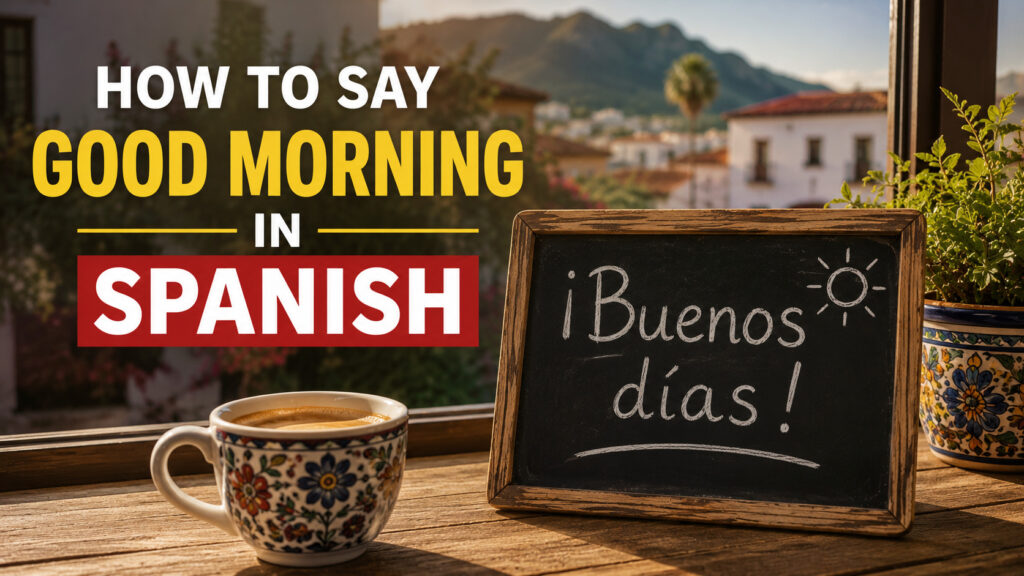 How to Say Good Morning in Spanish