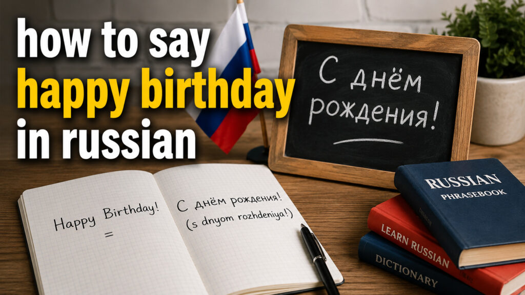 How to Say Happy Birthday in Russian
