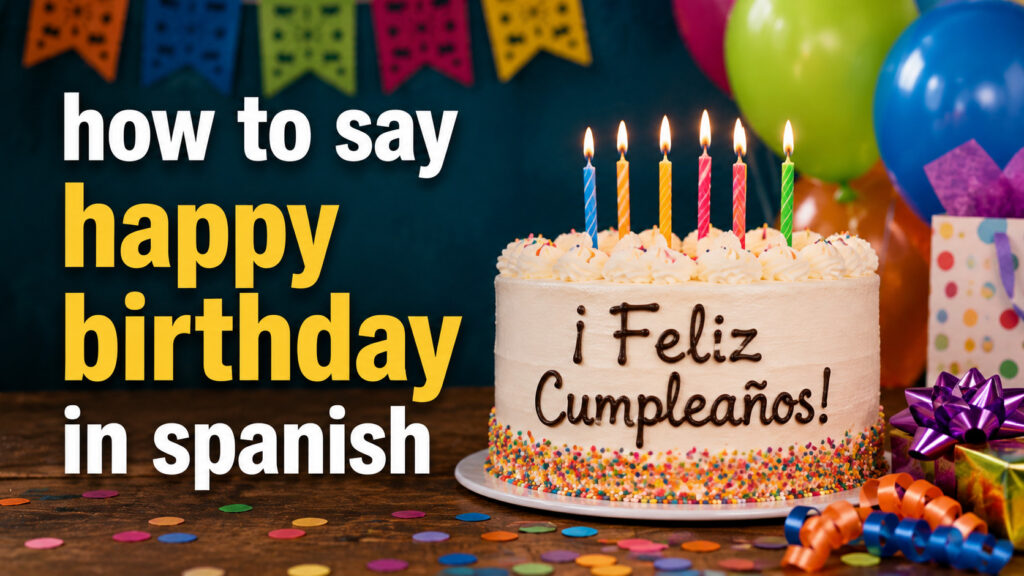 How to Say Happy Birthday in Spanish