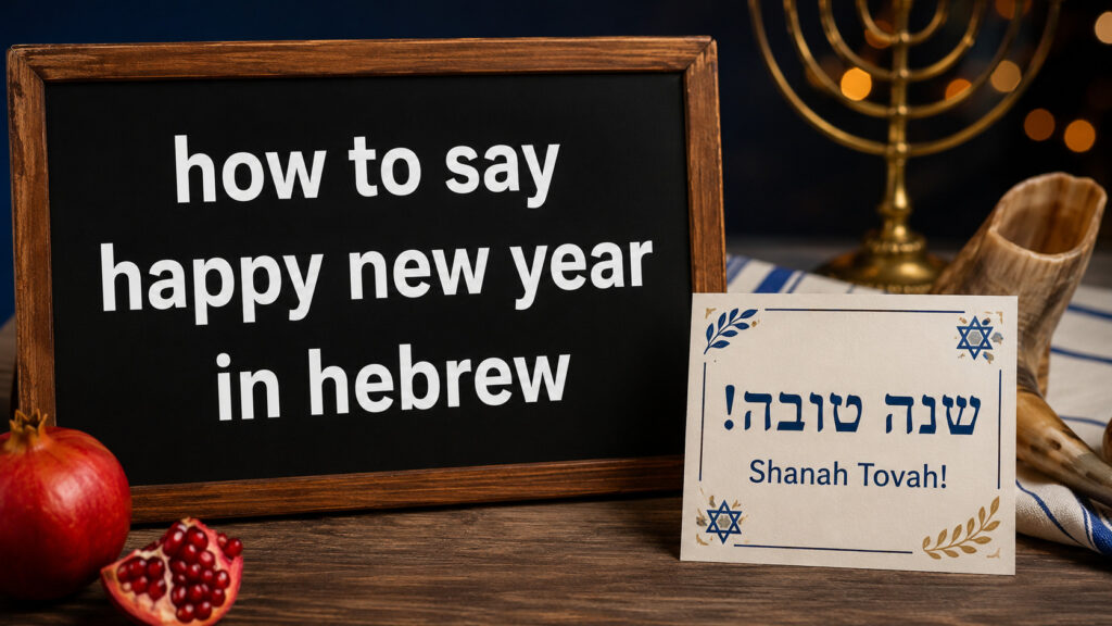 How to Say Happy New Year in Hebrew
