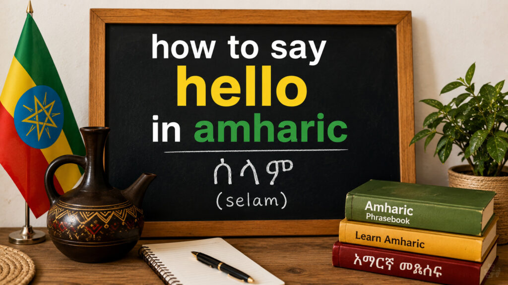 How to Say Hello in Amharic
