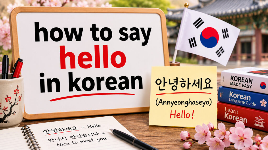 How to Say Hello in Korean