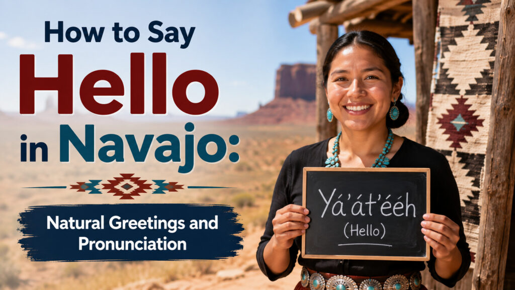 How to Say Hello in Navajo