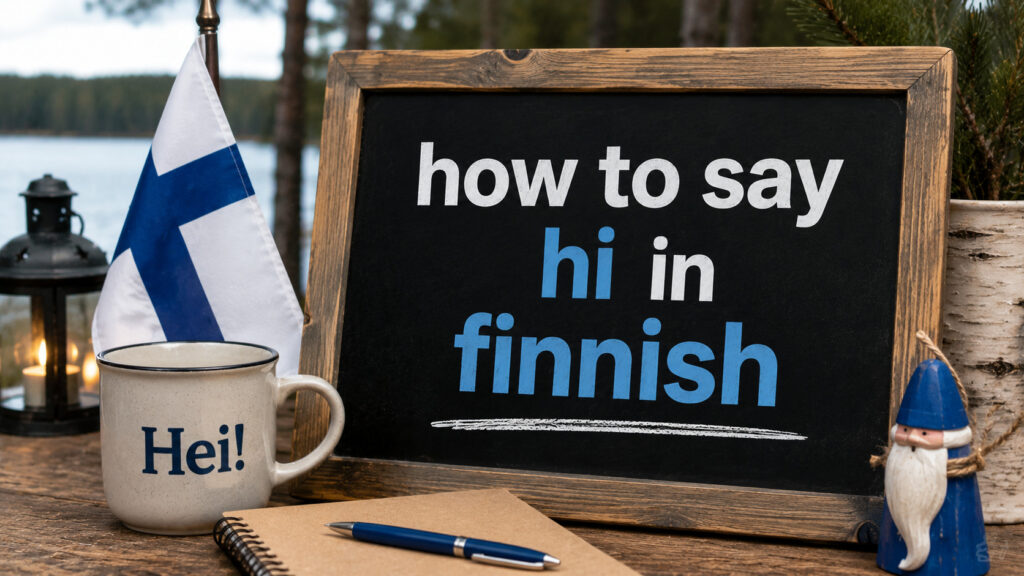 How to Say Hi in Finnish