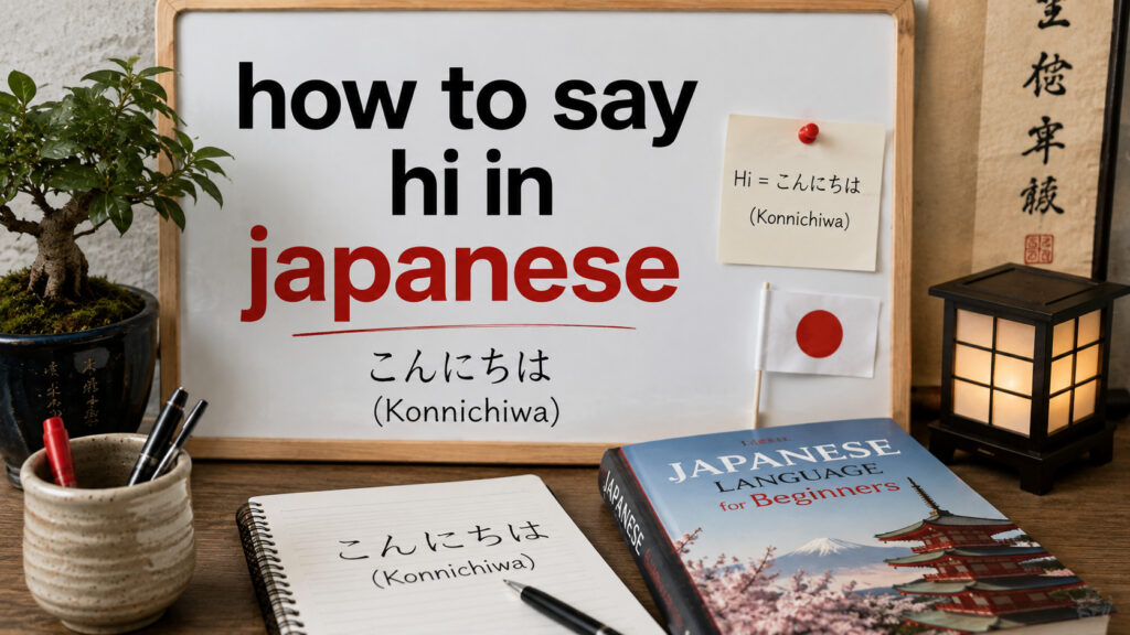 How to Say Hi in Japanese