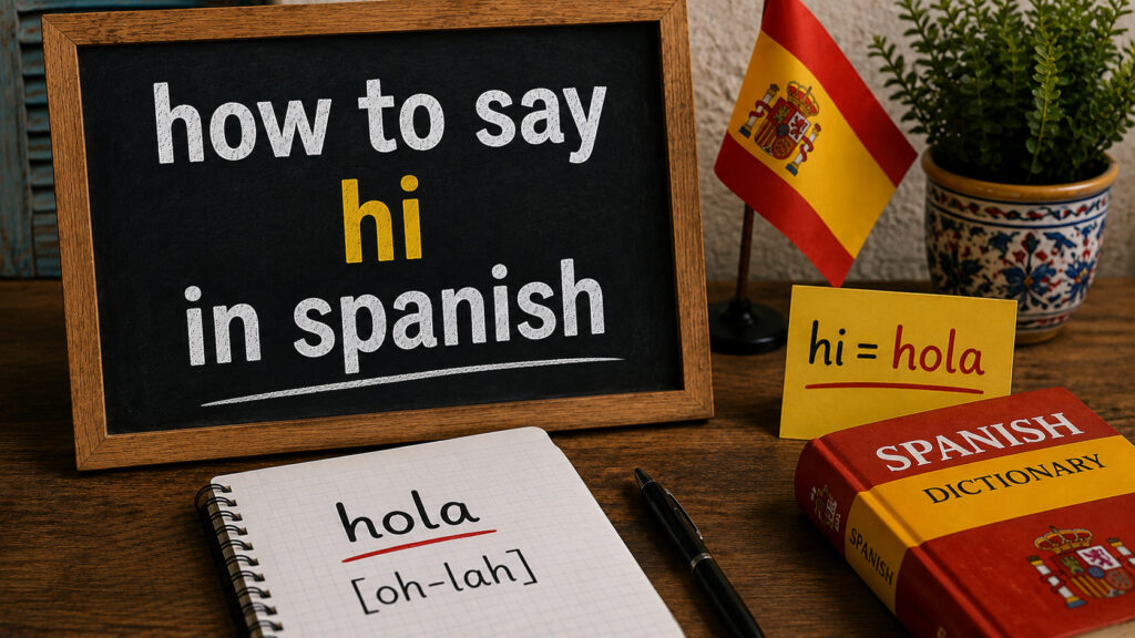 How to Say Hi in Spanish