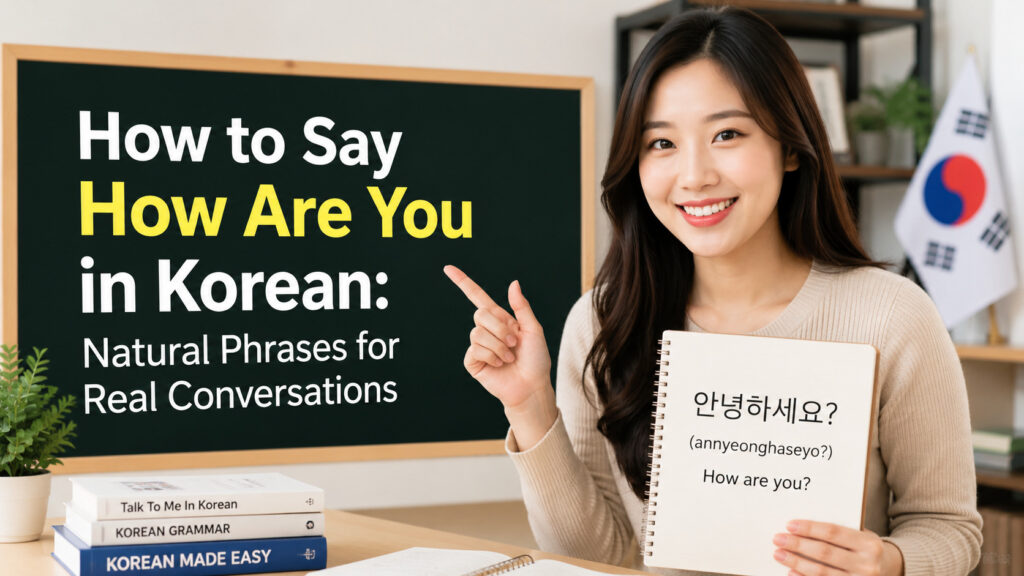 How to Say How Are You in Korean