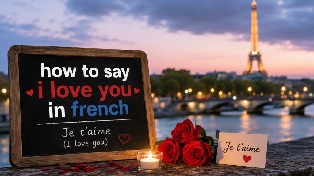 How to Say I Love You in French