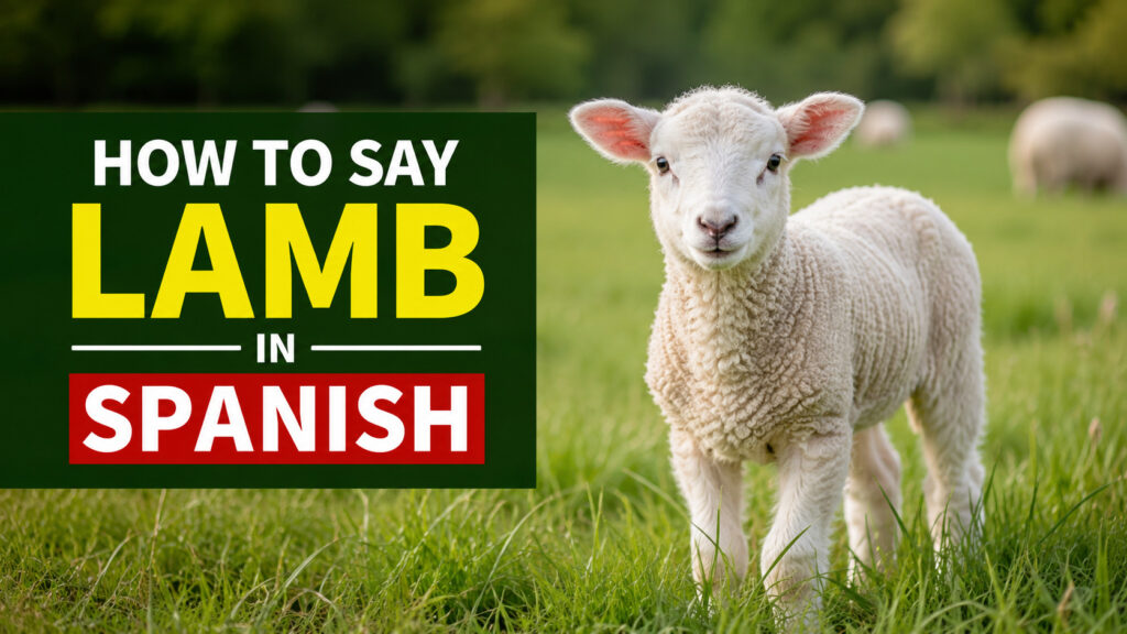 How to Say Lamb in Spanish