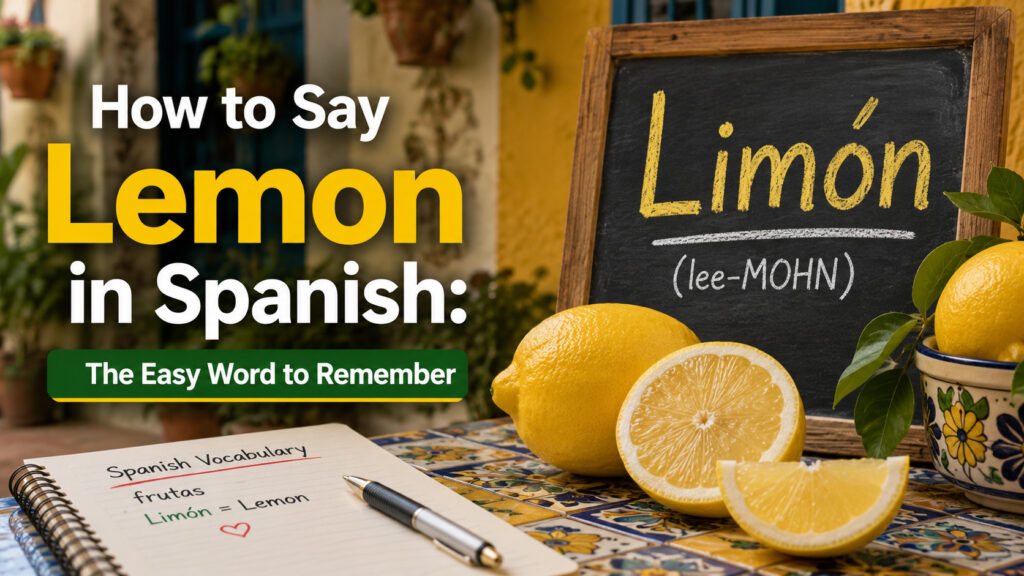 How to Say Lemon in Spanish