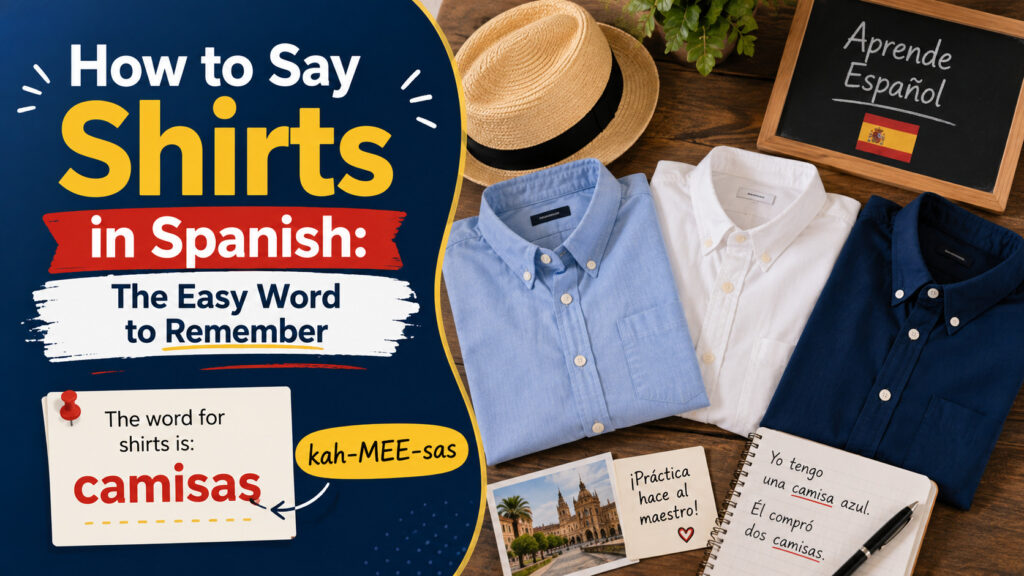 How to Say Shirts in Spanish
