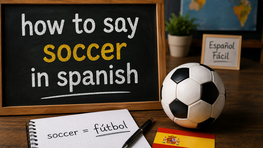 How to Say Soccer in Spanish