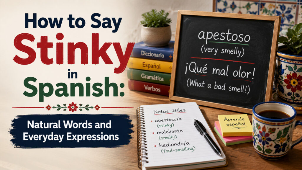 How to Say Stinky in Spanish