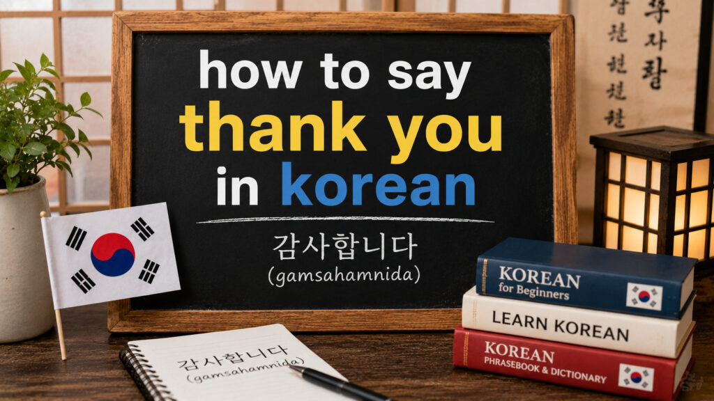 How to Say Thank You in Korean