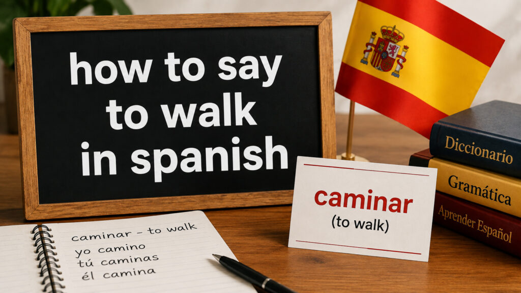 How to Say To Walk in Spanish