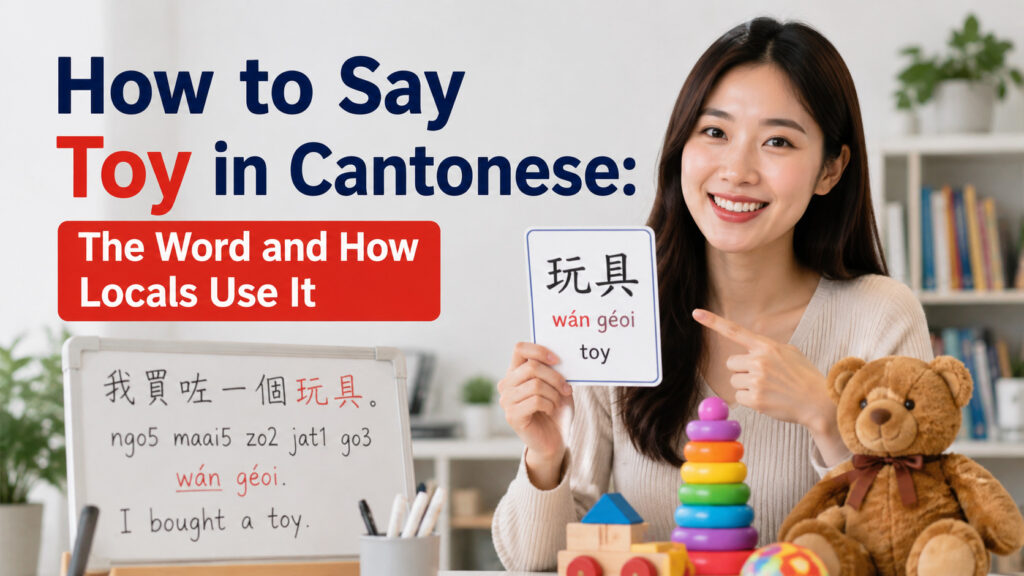 How to Say Toy in Cantonese