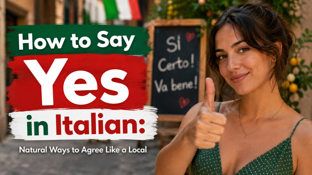 How to Say Yes in Italian